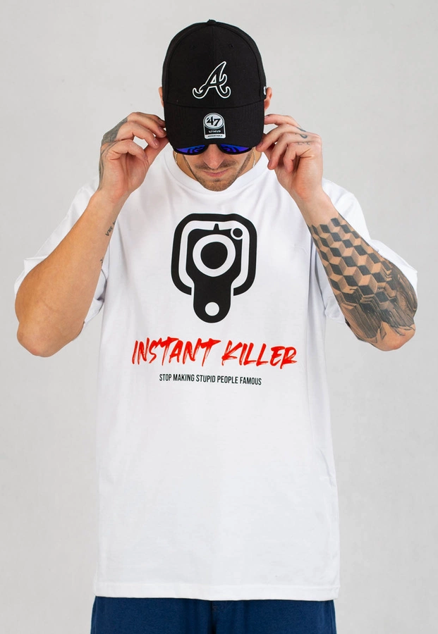T-shirt RPS Rysiu Peja Solufka Instant Killer biały