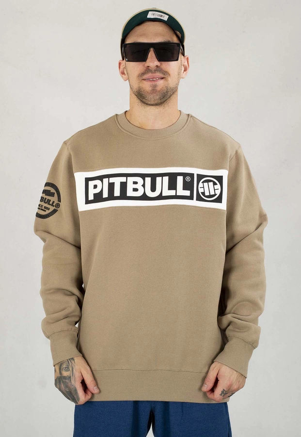 Bluza Pit Bull Bez Kaptura Sherwood beżowa