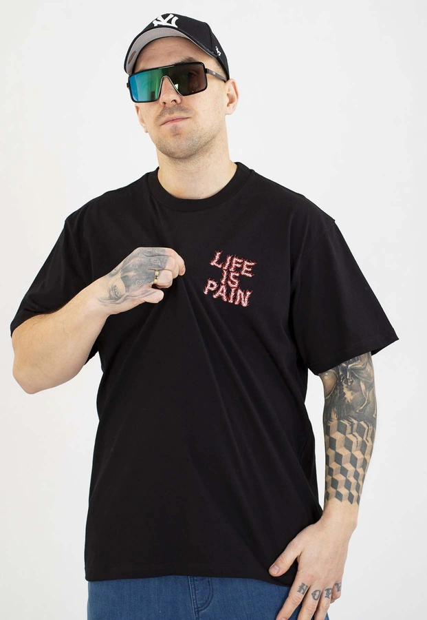 T-shirt Brain Dead Familia Life Is Pain czarny