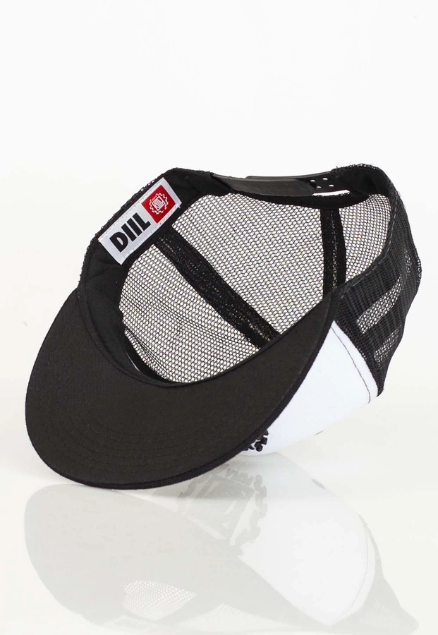 Czapka Trucker Diil Laur biało czarna