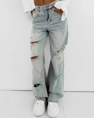 Spodnie Olavoga Bambi  jasne niebieskie