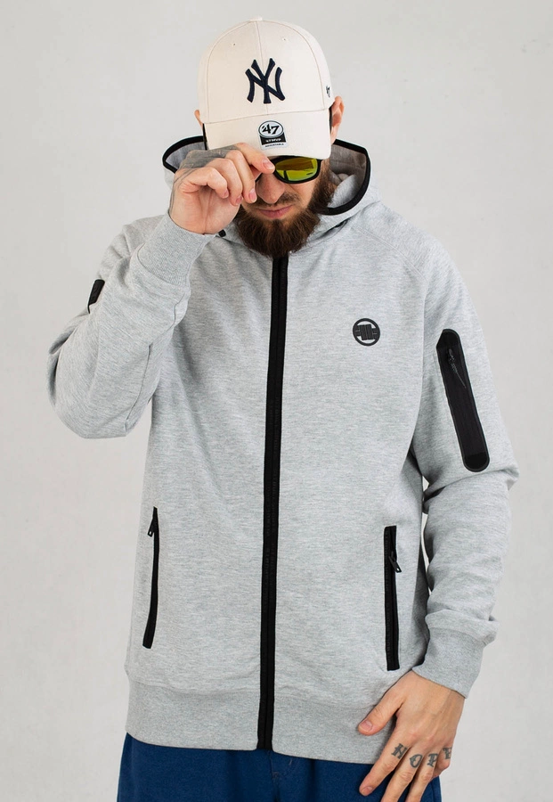 Bluza Pit Bull Hooded Zip Hermes szara