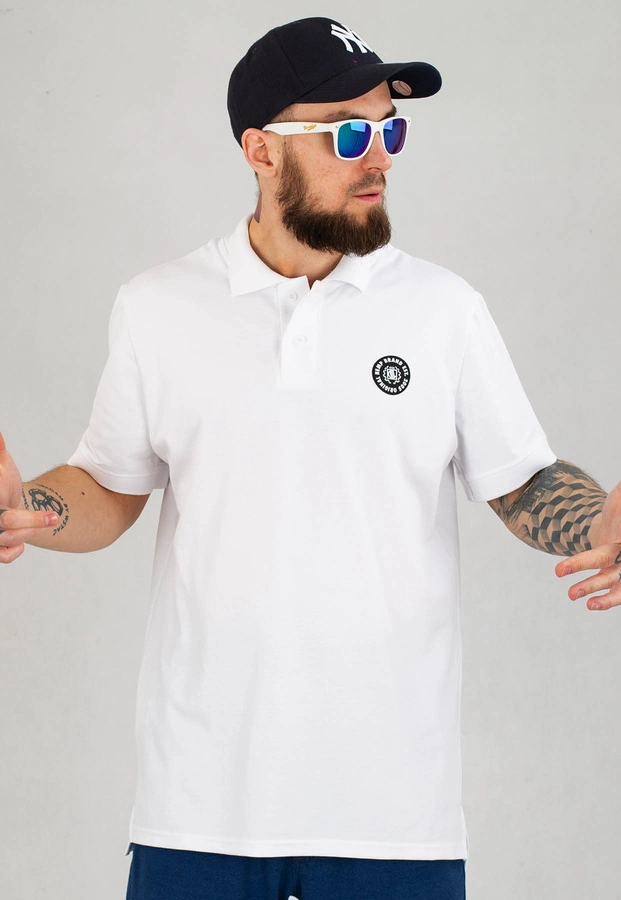 T-shirt Polo Diil Circle biały