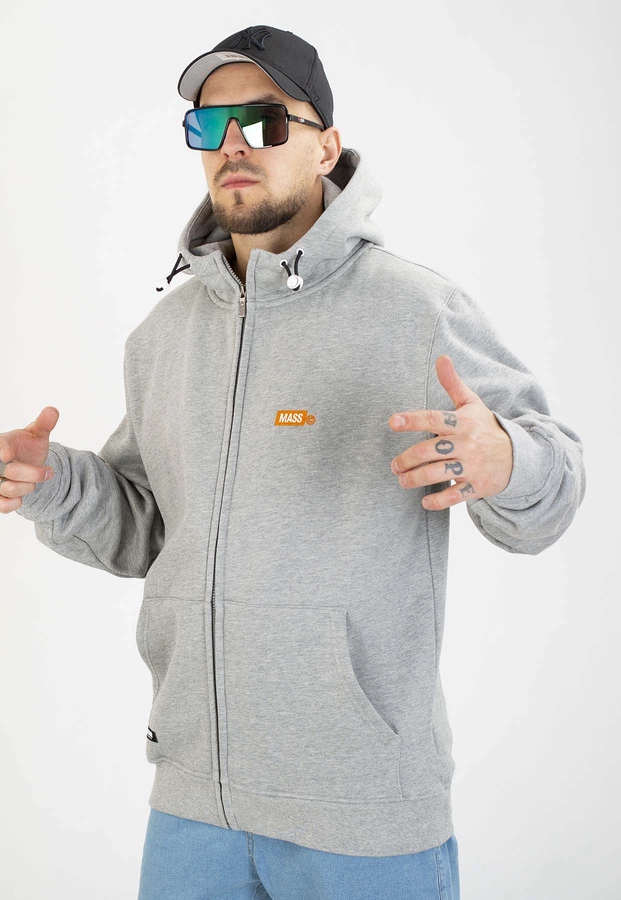 Bluza Mass Z Kapturem ZIP Mini Box szara