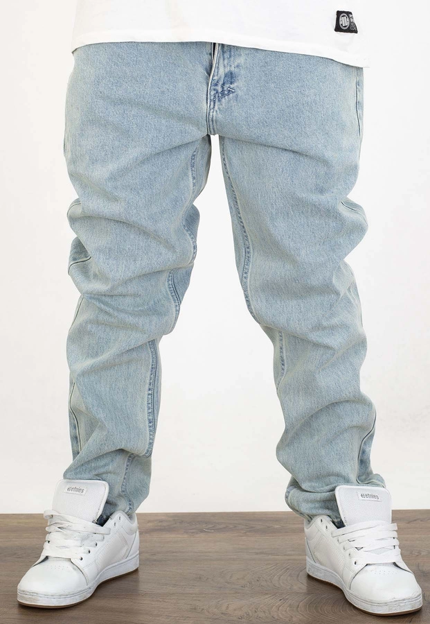 Spodnie Mass Tapered Fit Signature 2.0 jasne niebieskie