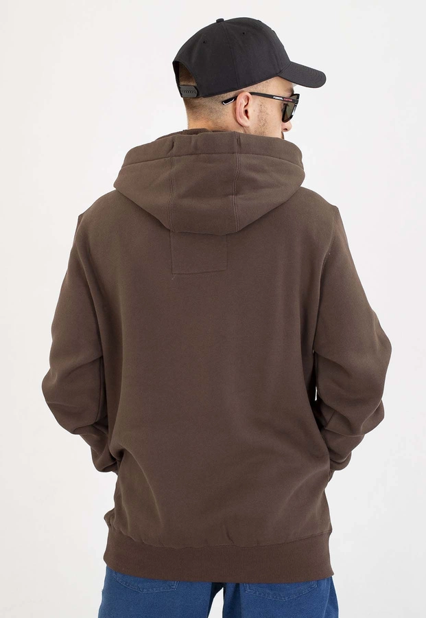 Bluza Pit Bull Z Kapturem Small Logo dark chocolate