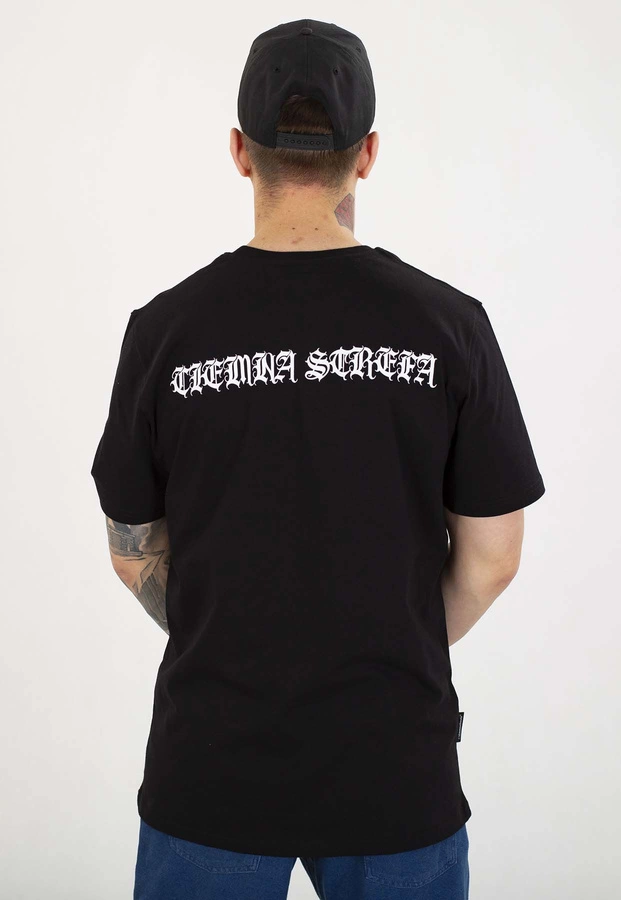 T-shirt Ciemna Strefa Łańcuch Gotyk czarny