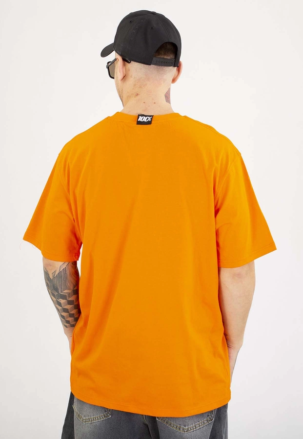 T-shirt Stoprocent 100% Small pomarańczowy