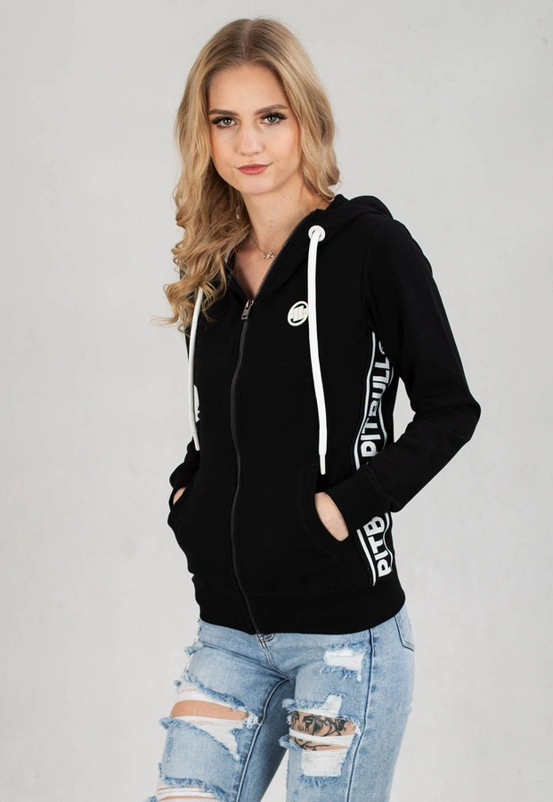 Bluza Pit Bull Hooded Zip  French Terry La Deta czarna