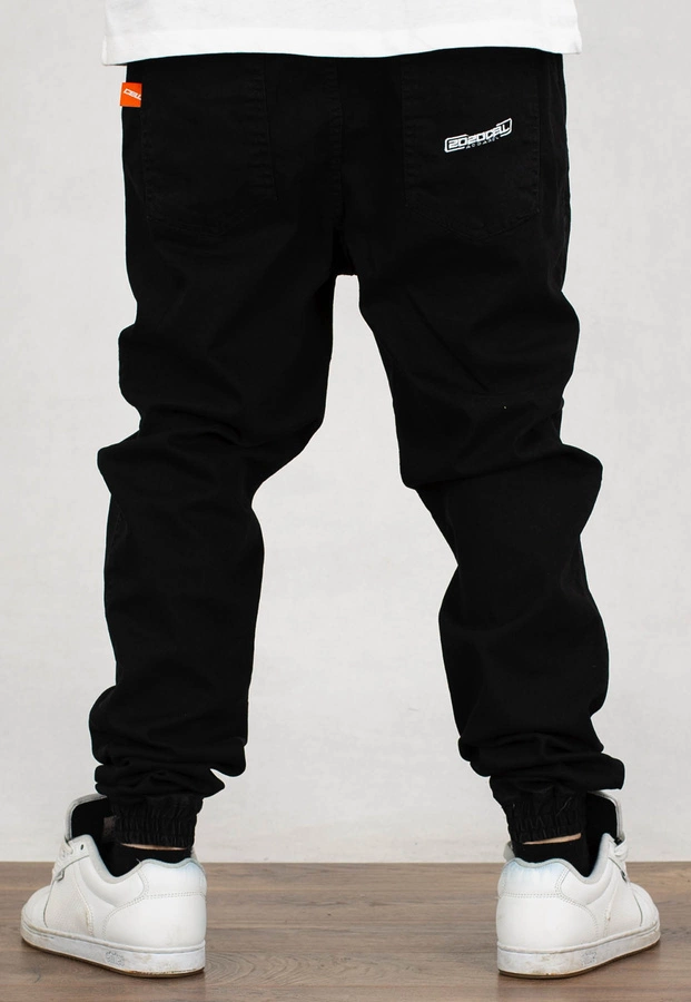 Spodnie 2020Cell Jogger Jeans Draws czarno białe