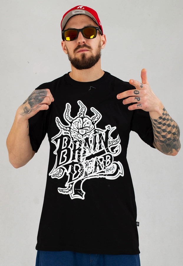 T-shirt Brain Dead Familia Occult czarny