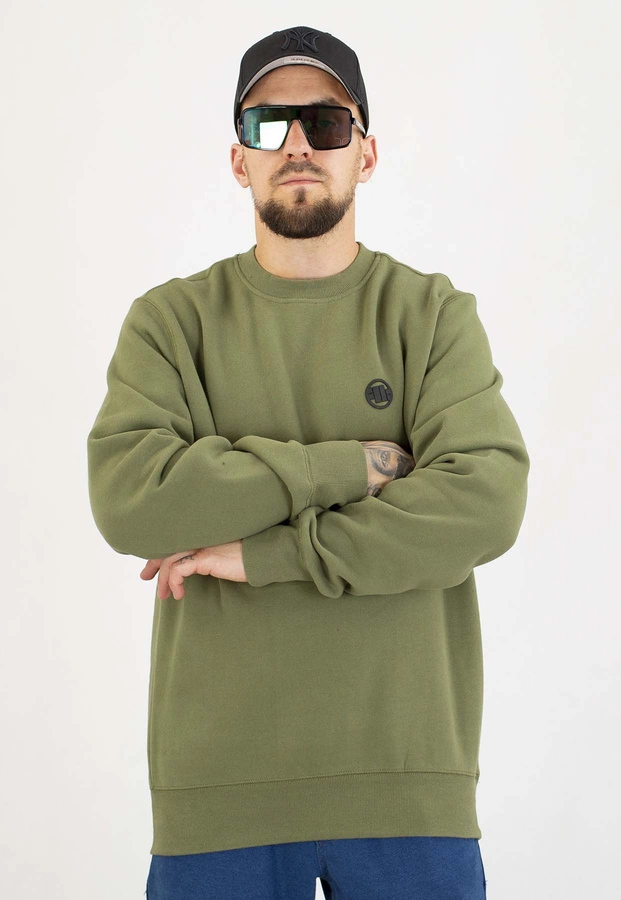 Bluza Pit Bull Bez Kaptura Small Logo olive