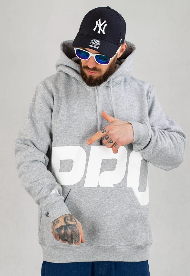Bluza Prosto Hoodie Hide szara