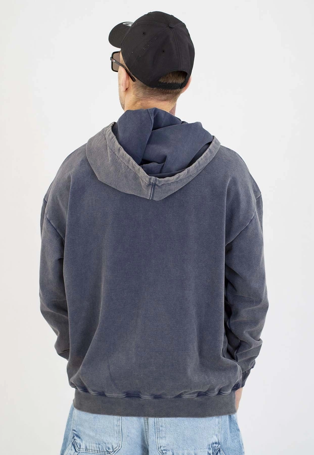 Bluza Prosto Z kapturem ZIP Team washed navy