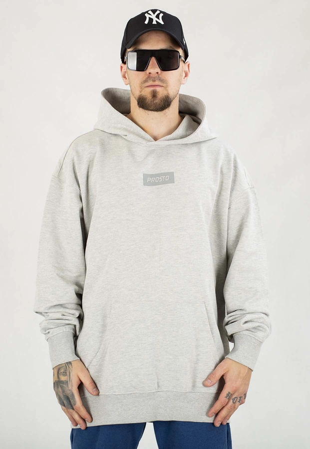 Bluza Prosto Z kapturem Box szara