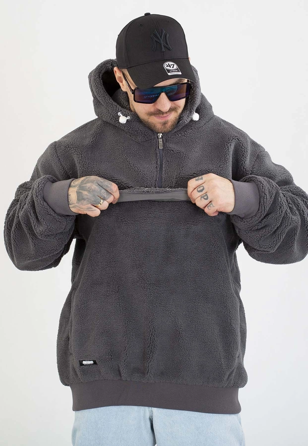 Kurtka Mass Z Kapturem Zimowa Frontside 2.0 szara