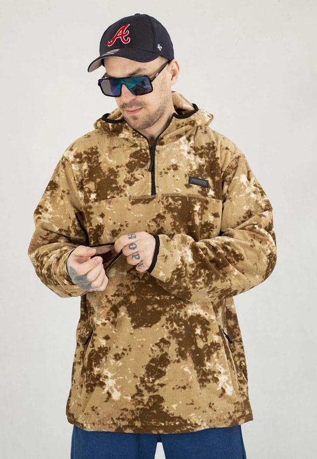 Bluza Prosto Z kapturem Fleece woodry camo