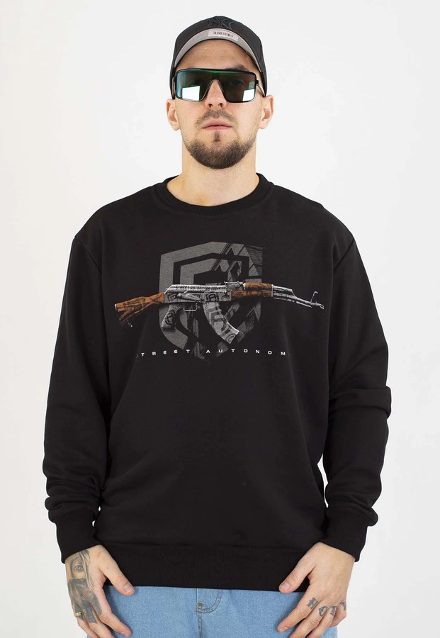 Bluza Street Autonomy Bez Kaptura AK czarna