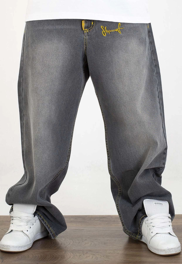 Spodnie Stoprocent Baggy Washed Black jeans czarne