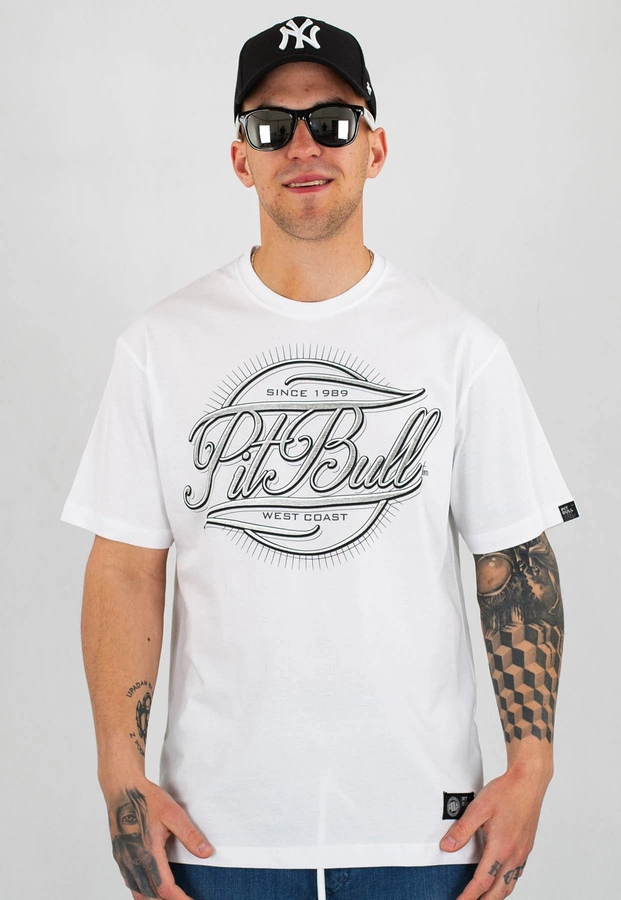T-shirt Pit Bull IR biały