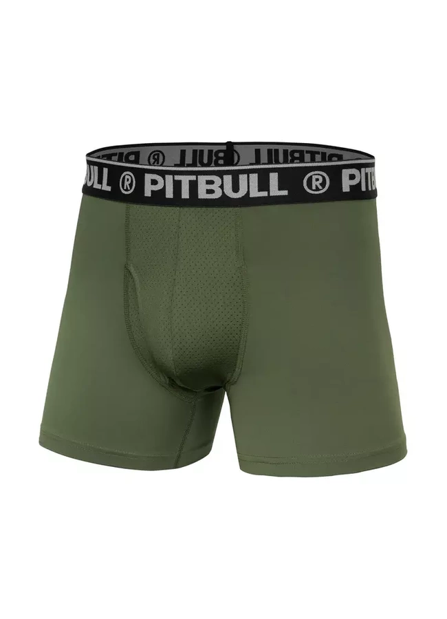 Bokserki Pit Bull 3 Pack Sport Mikrofibra oliwkowe grafitowe czarne