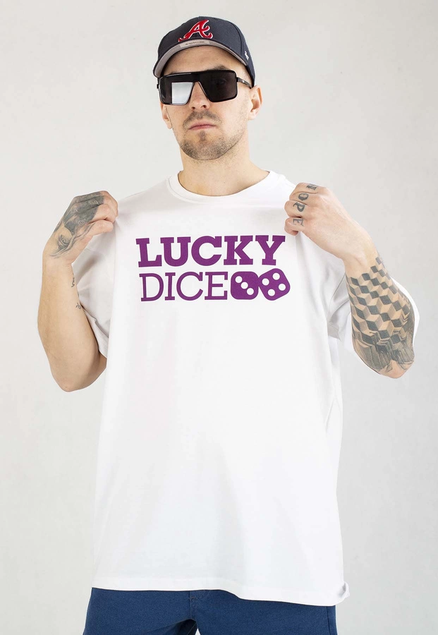 T-shirt Lucky Dice Baggy LD Classic biały