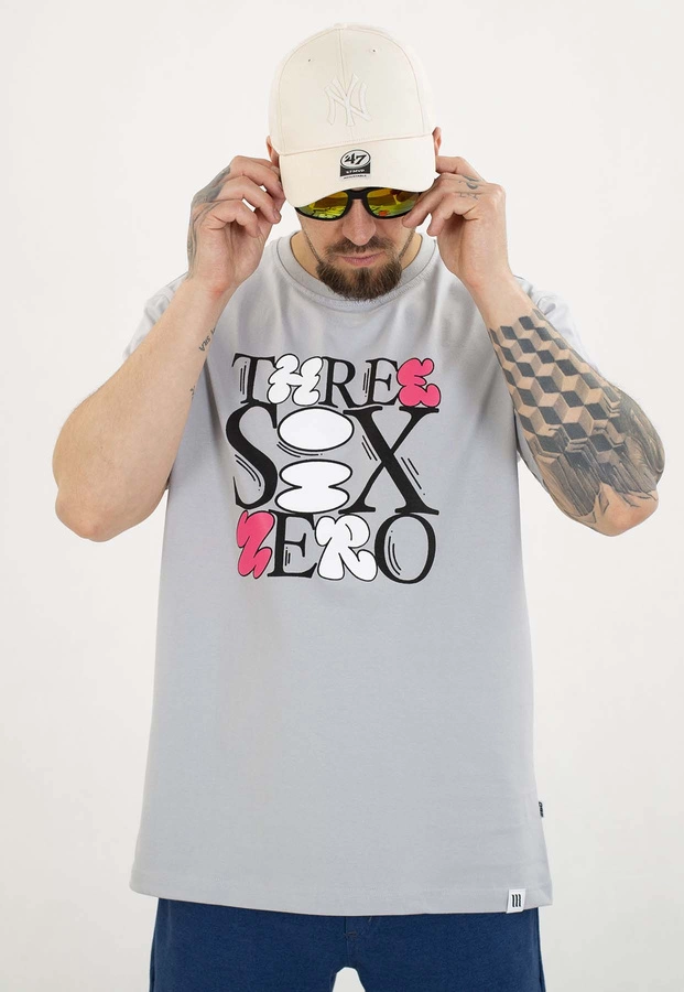 T-shirt 360CLTH Three Six szary