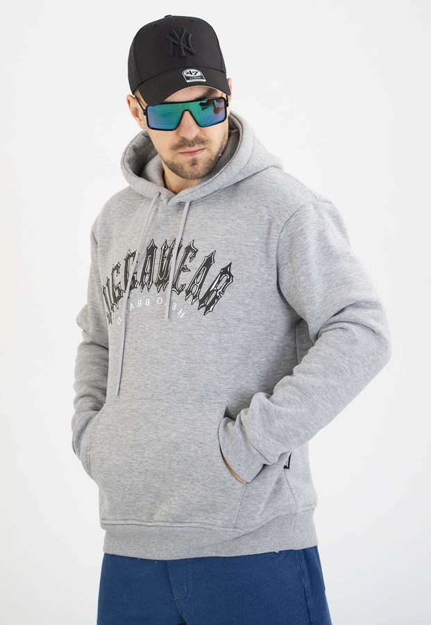 Bluza Jigga Wear Z Kapturem Trap Logo szara