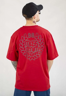 T-shirt Mass Base Back czerwony