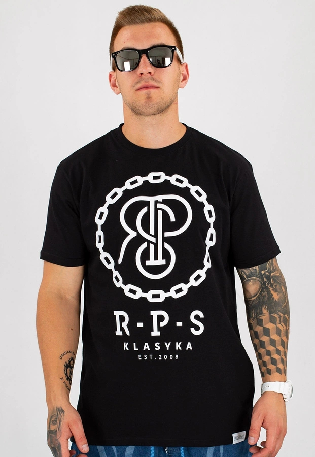 T-shirt RPS Rysiu Peja Solufka Chain czarny