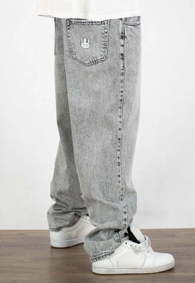 Spodnie Jigga Wear Baggy Jeans Crown szare