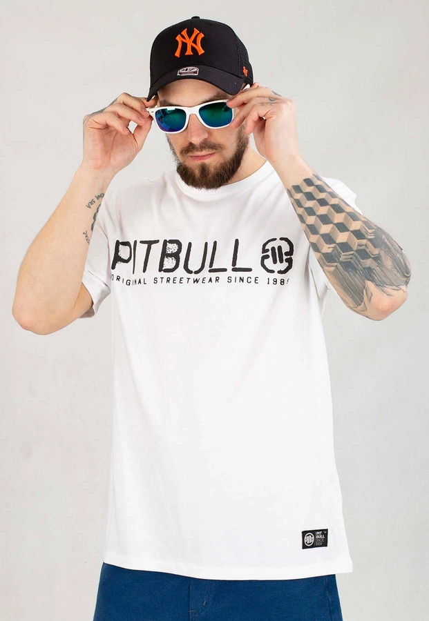 T-shirt Pit Bull Origin biały