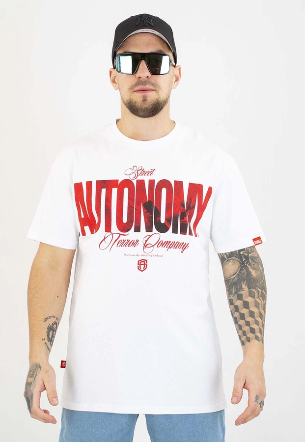 T-shirt Street Autonomy Race biały