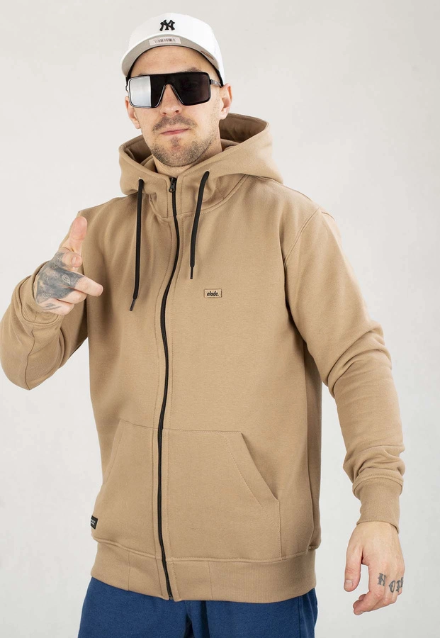 Bluza Elade Zip Z Kapturem Patch beżowa