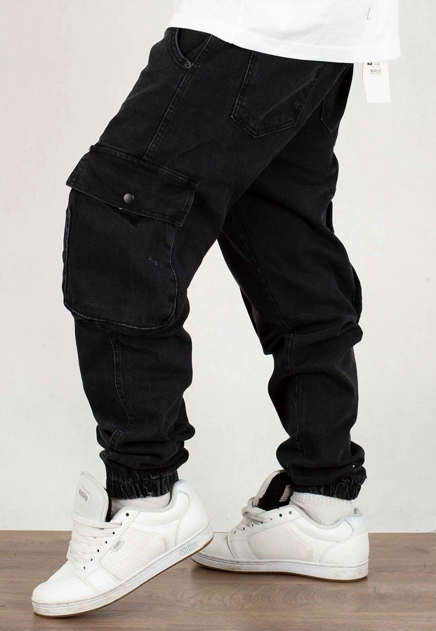 Spodnie I8 Denim BOY19 Joggery Cargo black jeans