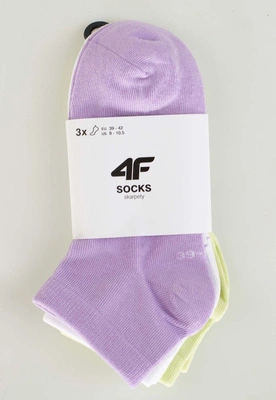 Skiety 4F F276 3-pak różowe białe zielone