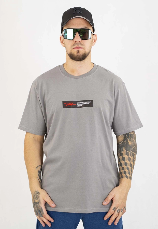 T-shirt Diil Frame szaro czarny