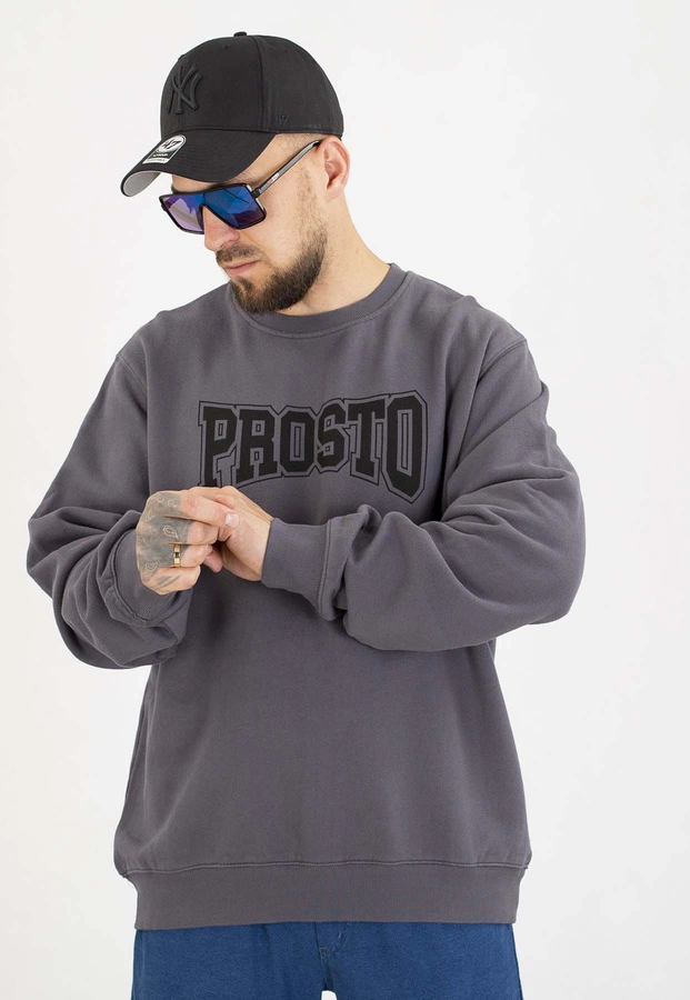 Bluza Prosto Bez Kaptura College czarna