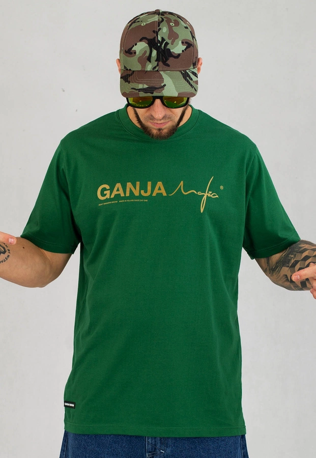 T-shirt Ganja Mafia Ganja-M zielony