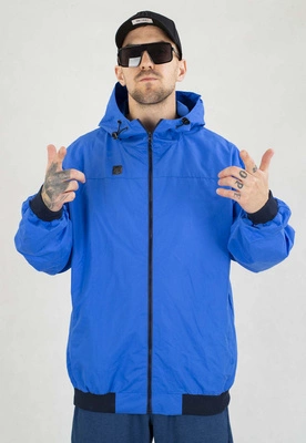 Kurtka Metoda Wiosenna Czarna Skórka niebieska