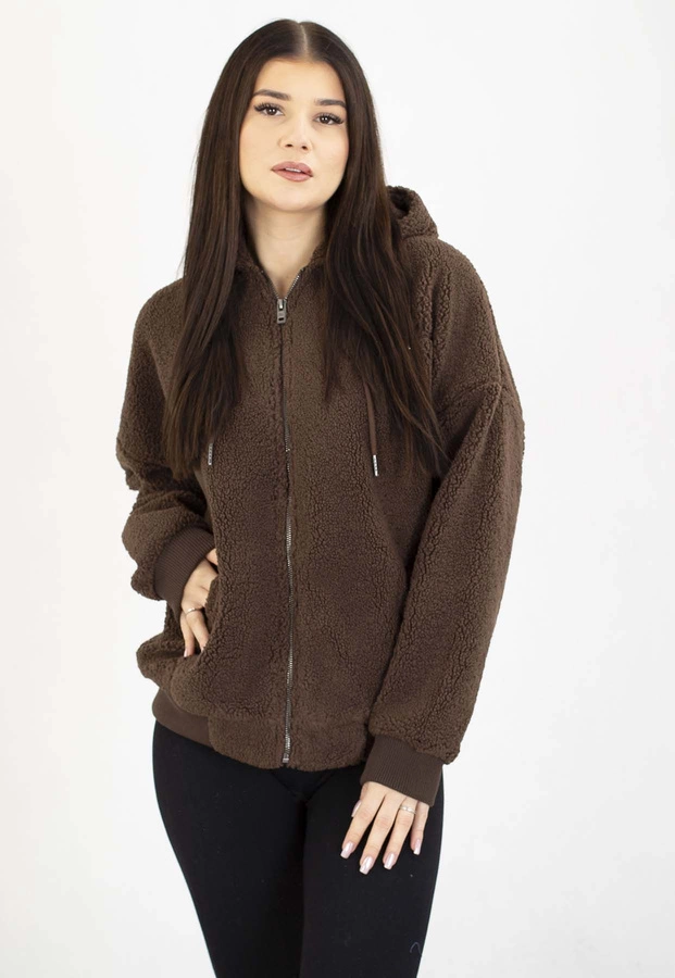 Bluza Pit Bull Z Kapturem ZIP Daisy dark chocolate