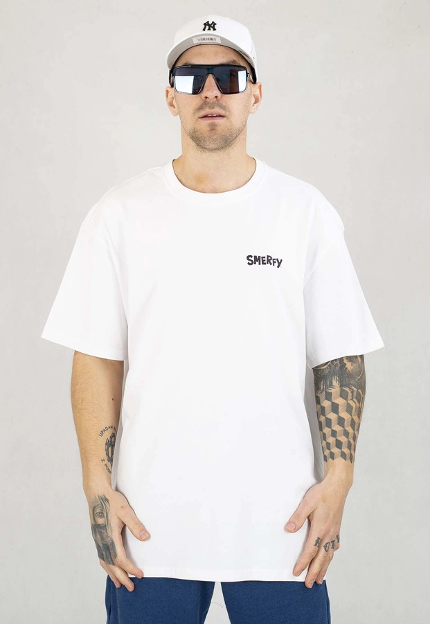 T-shirt Smerfy Baggy Jumble biały