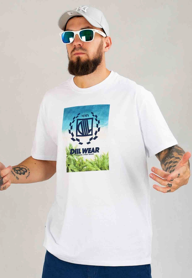 T-shirt Diil Island biały