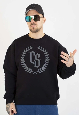 Bluza Ciemna Strefa Bez Kaptura Oversize CS Laur czarno szara