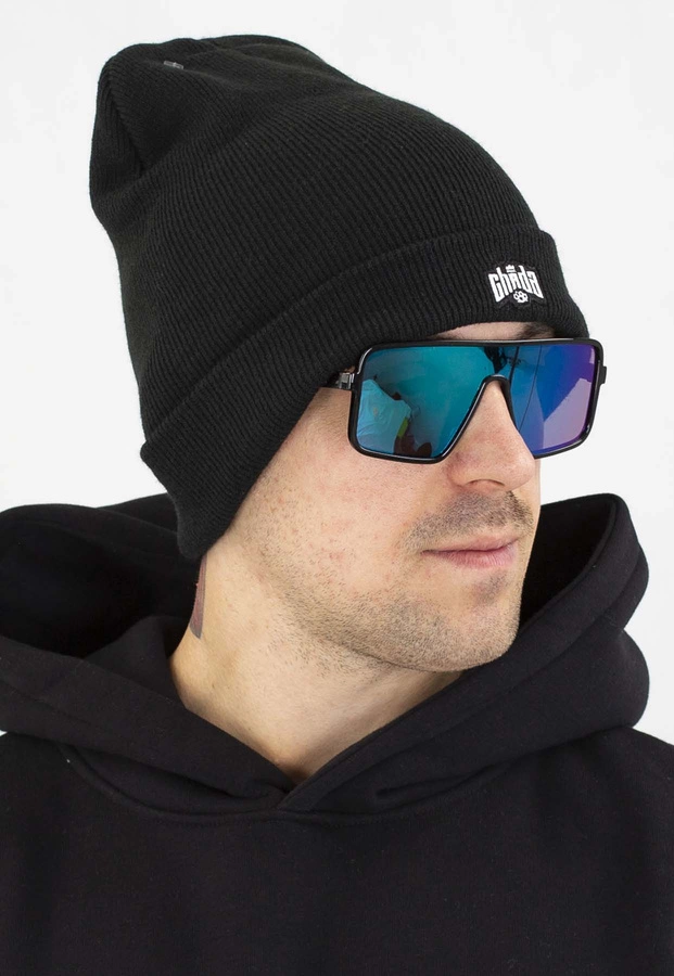 Czapka Zimowa Chada Wywijana Kastet Logo czarna