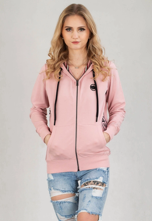 Bluza Pit Bull Hooded Zip  French Terry La Deta różowa