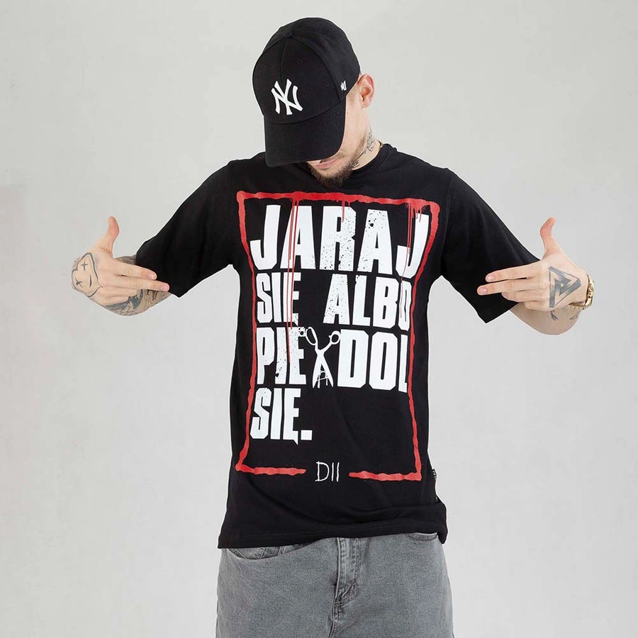 T-shirt Demonologia Jaraj Się czarny