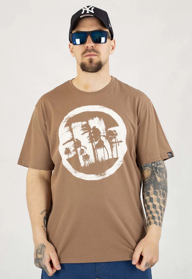 T-shirt Pit Bull Logo Palms 170 brown savana