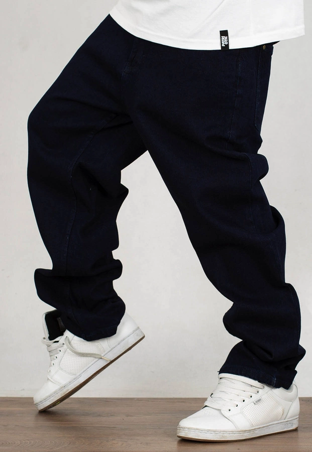 Spodnie Prosto Baggy Oyeah navy jeans