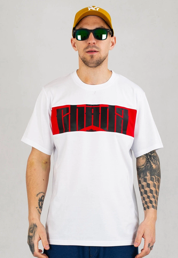 T-shirt Chada Cut biały